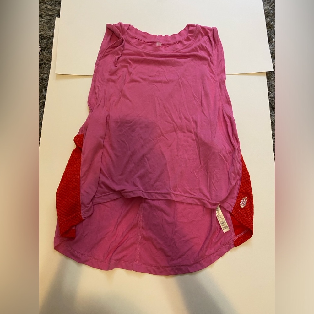 Pink and red FP movement top